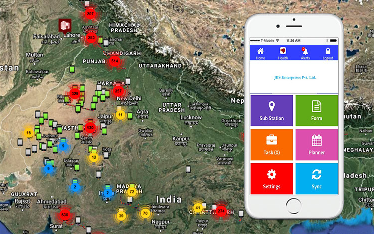 Asset Monitoring By Android App of Substations & Transmission Lines